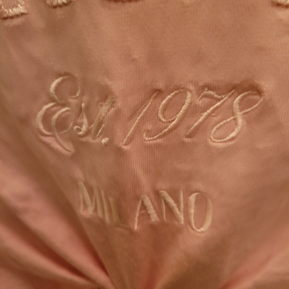 Versace Pink Crop Top with Safety Pin (Size 44) - Picture 7 of 9